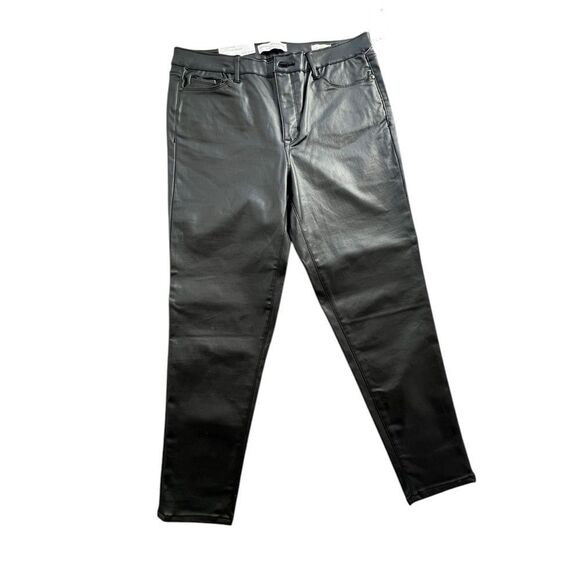 Social Standard Sanctuary Mid-Rise Ankle Faux Leather Pants - Black  14 NWT - Picture 1 of 6